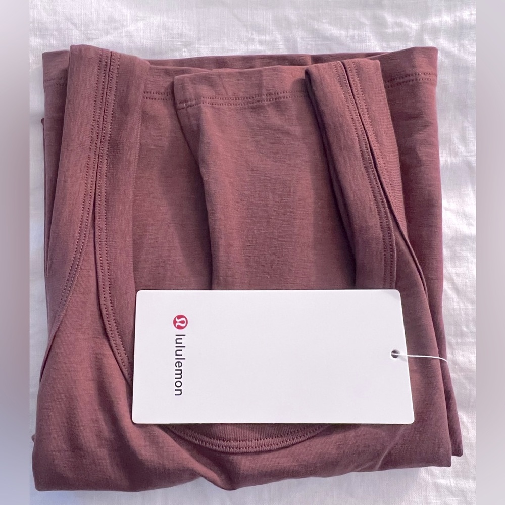 NWT Lululemon Classic-Fit Cotton-Blend Scoop Dress in Ancient Copper